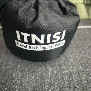 Itnisi Black Travel Neck Support Pillow with Bag